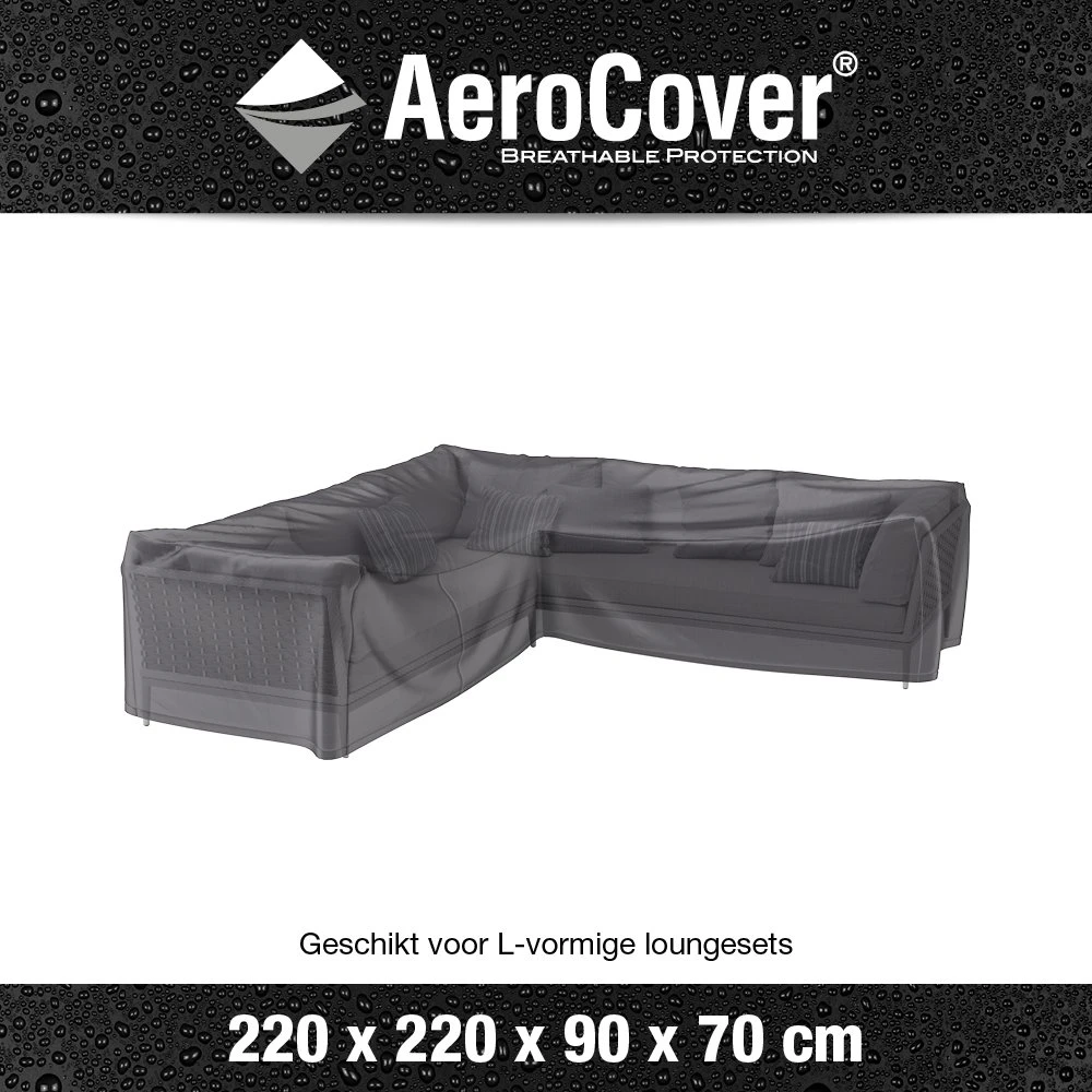AeroCover Loungesethoes Hoekset 220 X 220 X 70 Cm 5 AeroCover Loungesethoes Hoekset 220 X 220 X 70 Cm - Afbeelding 3