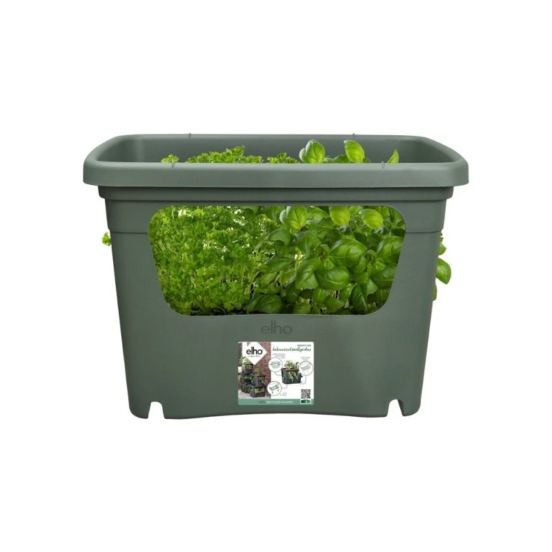 Elho Plantenbak Green Basics Stack & Grow Large Groen 4 Elho Plantenbak Green Basics Stack & Grow Large Groen - Afbeelding 2