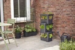 Elho Plantenbak Green Basics Stack & Grow Large Zwart -Gardena Winkel elho plantenbak green basics stack grow large zwart 800x534 620e3d4f78fb3 l