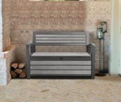 Keter Hudson Opbergbank 260L Grafiet -Gardena Winkel keter hudson opbergbank 260l grafiet 800x673 62738fe548ec9 l